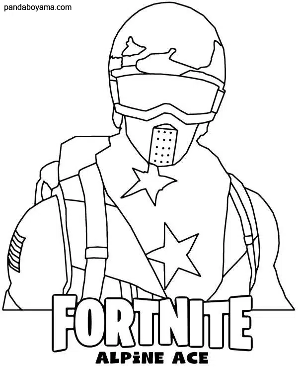 Fortnite Alpine Ace boyama sayfası